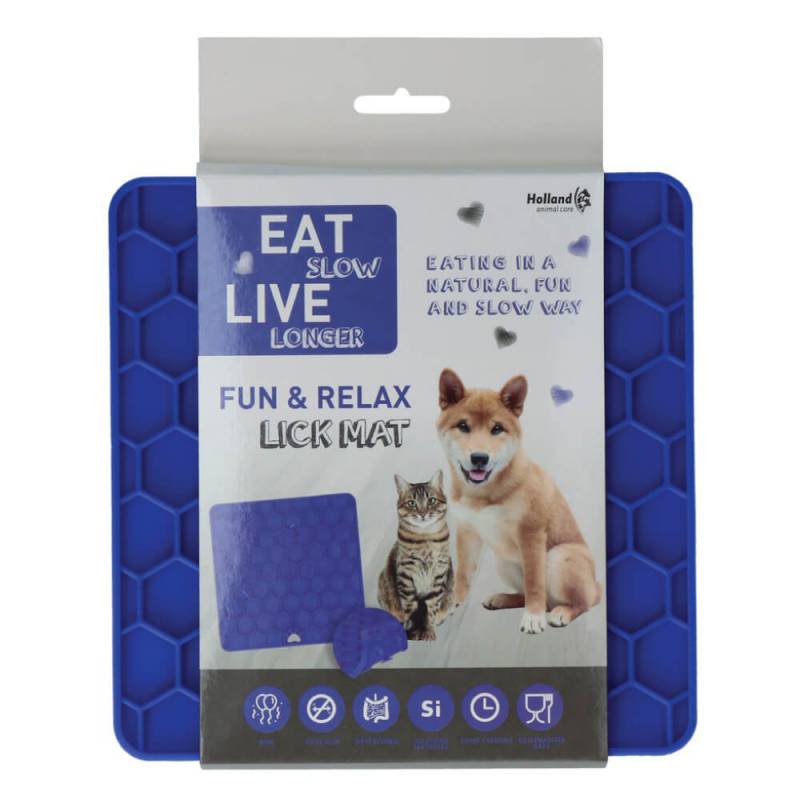 Laižymo kilimėlis šunims „Fun - Relax Lick Mat“, mėlynas0