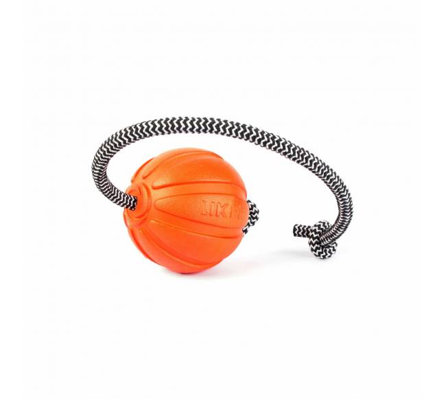 Žaislas šunims kamuoliukas su virvute LIKER CORD 9 cm1