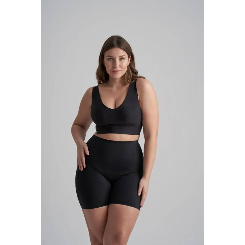 ByeBra Lengvos kompresijos besiūliai formuojantys šortukai INVISIBLE SHORT BLACK0