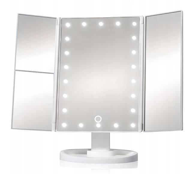 LED makiažo veidrodis su padidinamu stiklu2
