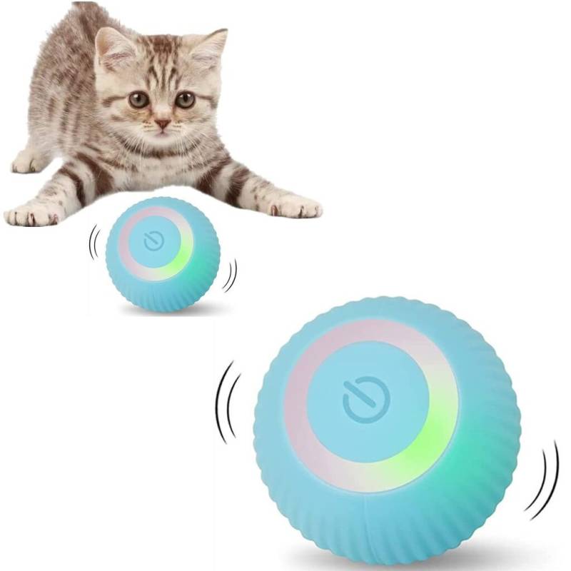 Judantis interaktyvus savaime judantis kačių žaislas, mėlynas0
