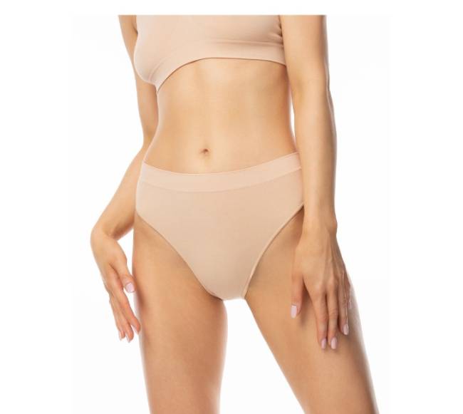 Julimex Klasikinės bambukinės kelnaitės BAMBOO BIKINI NUDE1