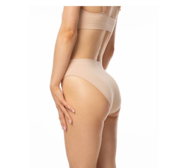 Julimex Klasikinės bambukinės kelnaitės BAMBOO BIKINI NUDE2