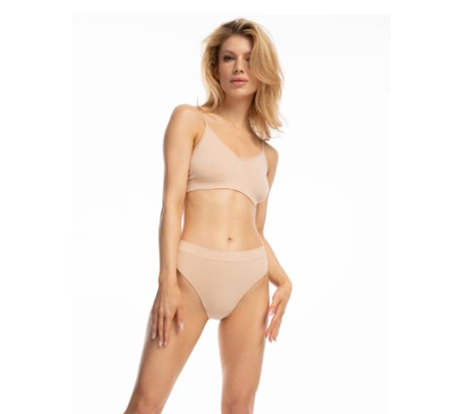 Julimex Klasikinės bambukinės kelnaitės BAMBOO BIKINI NUDE3