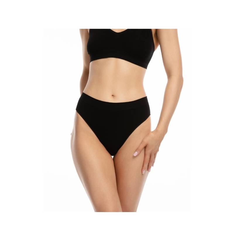 Julimex Klasikinės bambukinės kelnaitės BAMBOO BIKINI BLACK0