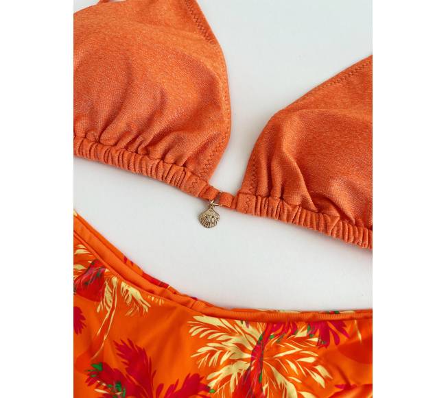 MrMiss Bikini maudymosi kostiumėlis METALLIC ORANGE MIX1