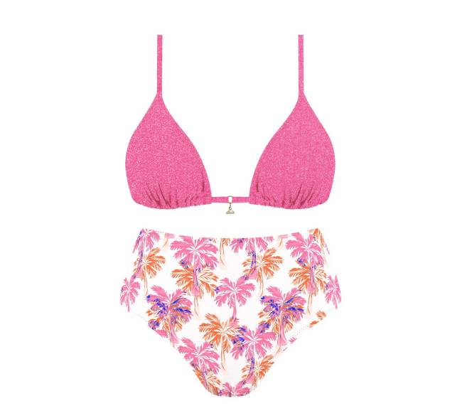 MrMiss Bikini maudymosi kostiumėlis METALLIC PINK MIX1