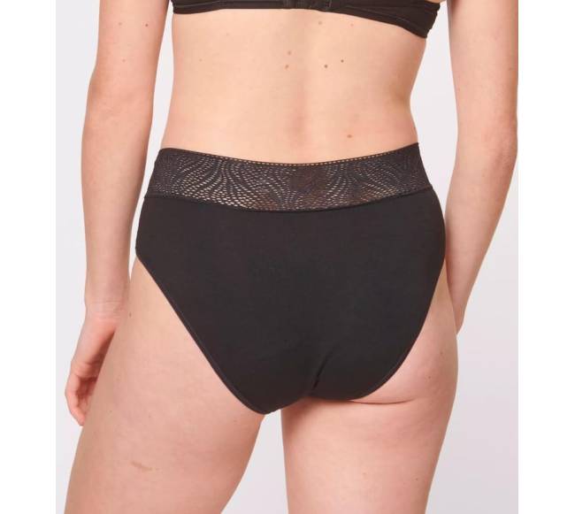 Sloggi Menstruacinės modalo kelnaitės PERIOD MEDIUM HIPSTER BLACK, vidutinio sugeriamumo2