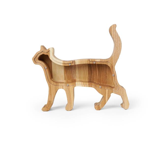 Medinė Taupyklė Katinas 