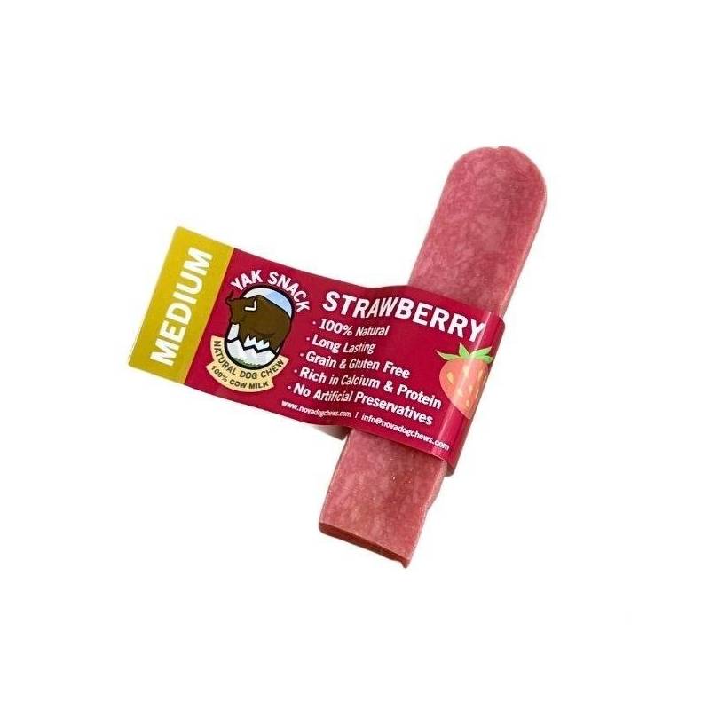 Jako sūris šunims su braškėmis, YAK SNACK, M dydis0