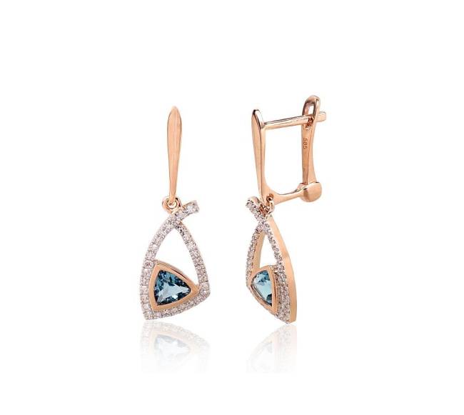 Auksiniai auskarai ant cilindrinės spynos0