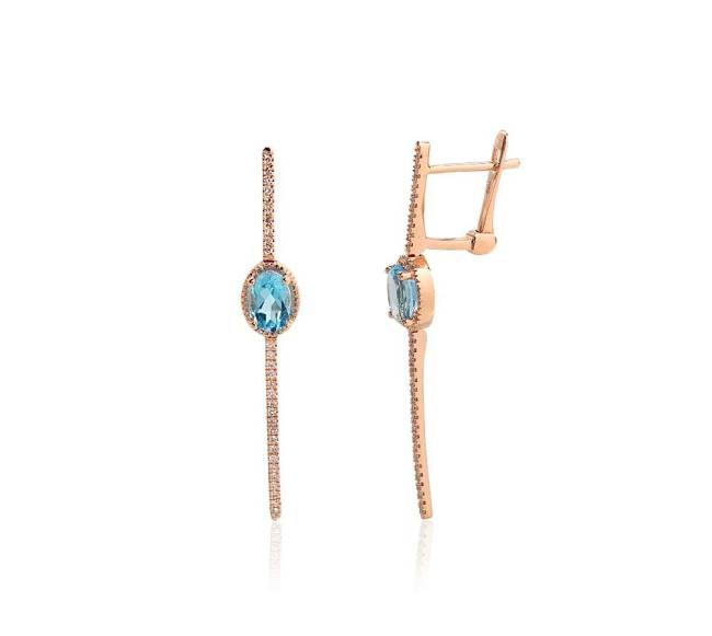 Auksiniai auskarai ant cilindrinės spynos0