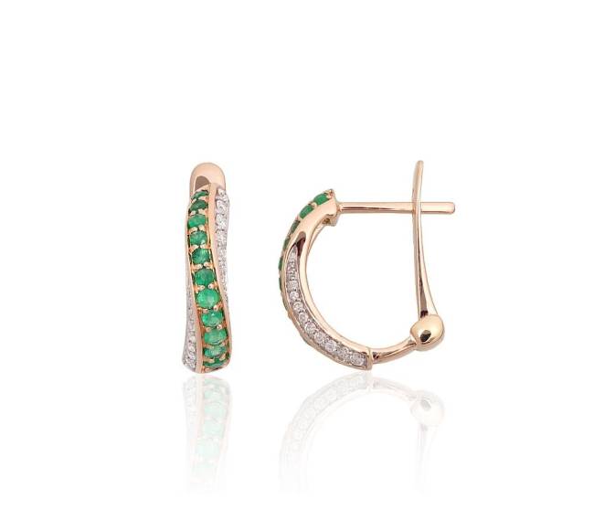 Auksiniai auskarai ant cilindrinės spynos0