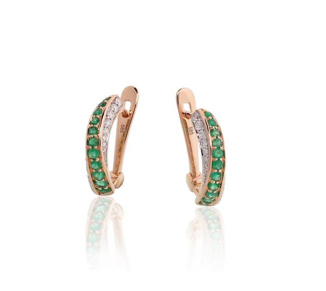 Auksiniai auskarai ant cilindrinės spynos1