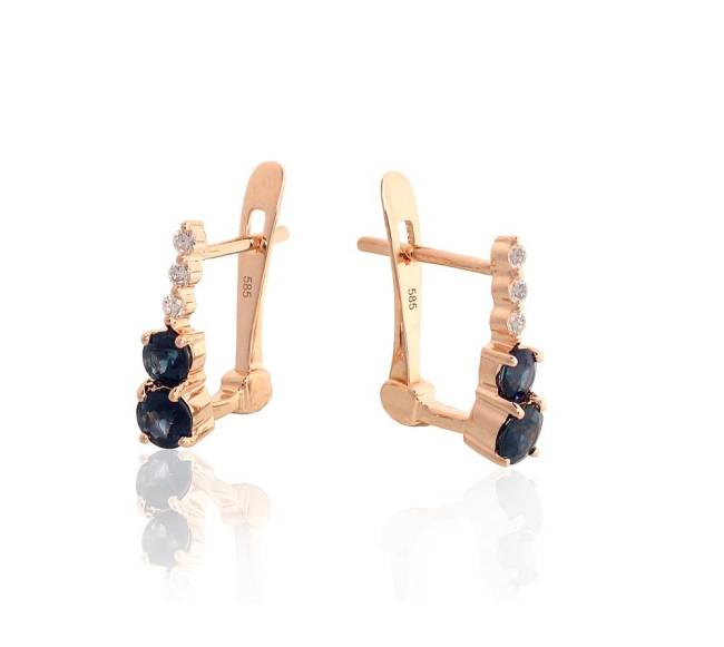 Auksiniai auskarai ant cilindrinės spynos1