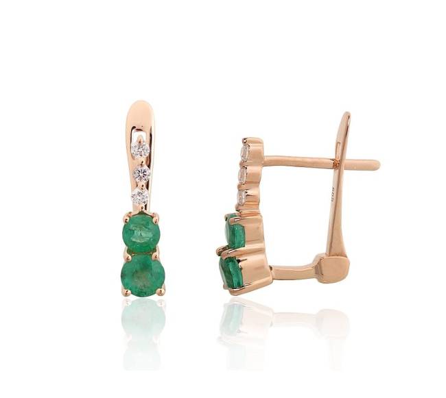 Auksiniai auskarai ant cilindrinės spynos0