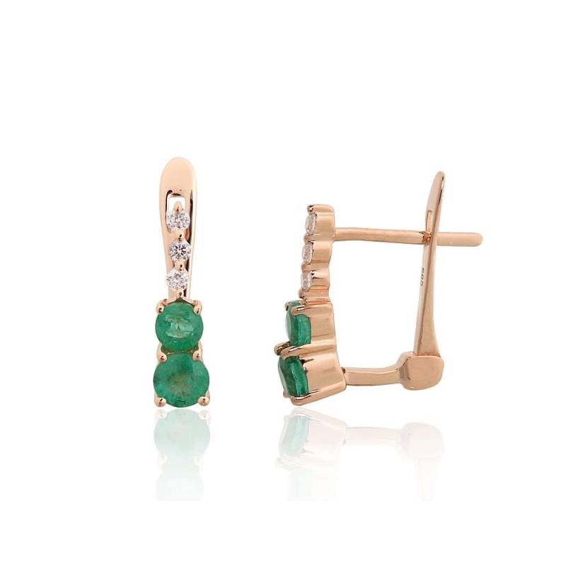 Auksiniai auskarai ant cilindrinės spynos0