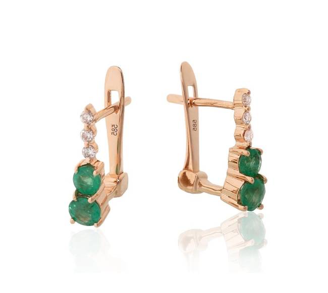 Auksiniai auskarai ant cilindrinės spynos1