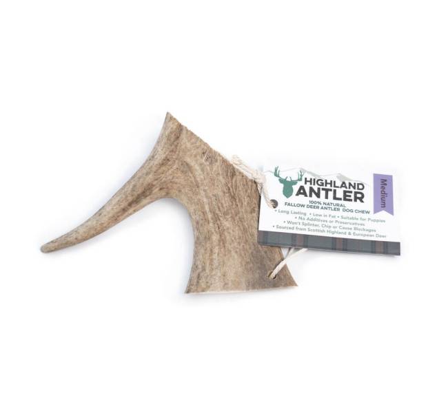 Danieliaus ragas šunims – Highland Fallow Antler – M dydis 76–150 g0
