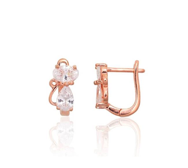 Sidabriniai auskarai ant cilindrinės spynos0