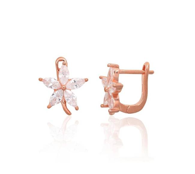 Sidabriniai auskarai ant cilindrinės spynos0