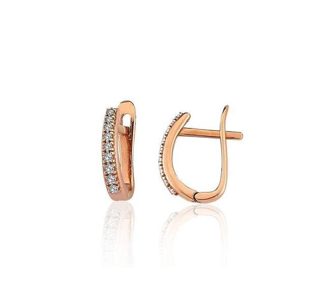 Auksiniai auskarai ant cilindrinės spynos0