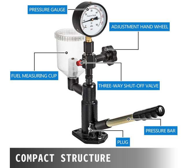 Dyzelinio purkštuvo slėgio testeris3