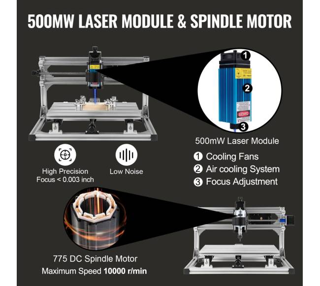 CNC 3018 staklių komplektas su lazeriu2