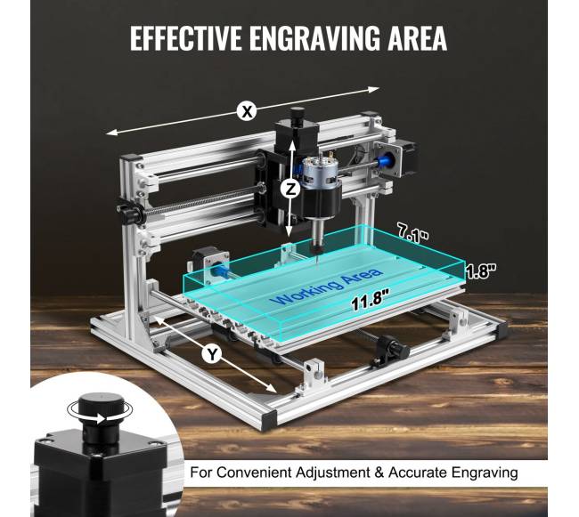 CNC 3018 staklių komplektas su lazeriu3
