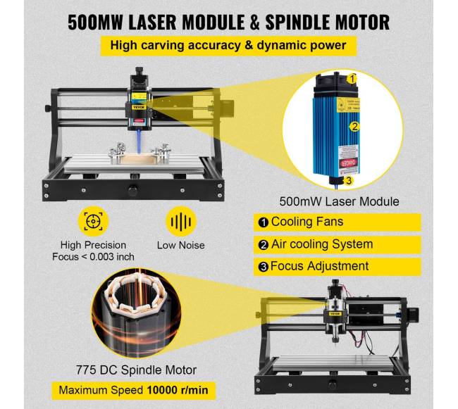 CNC 3018 pro 500mw mini lazerinis graviratorius2