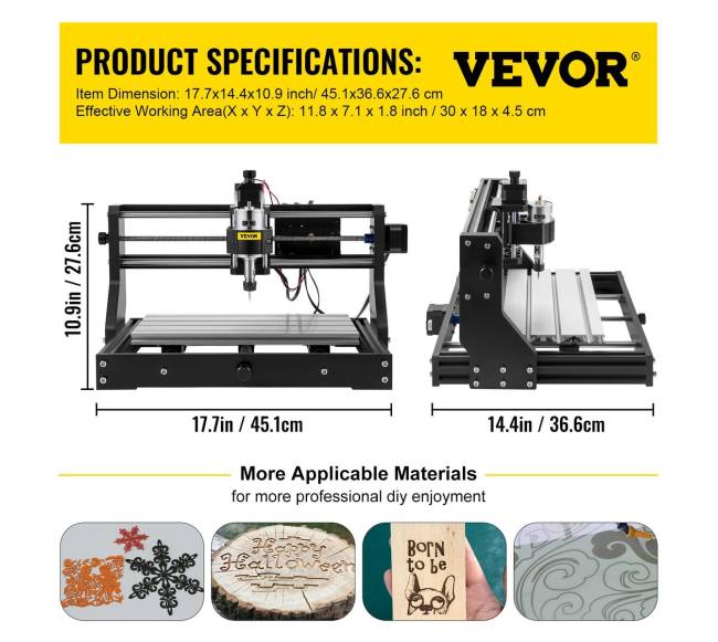 CNC 3018 pro 500mw mini lazerinis graviratorius6