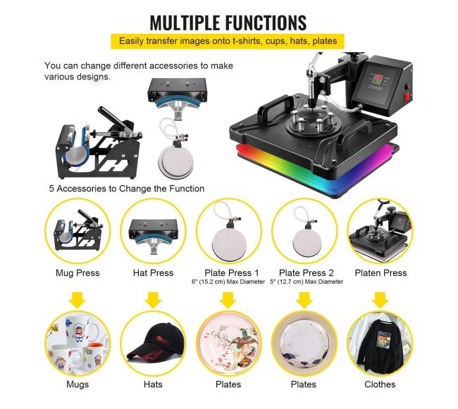 5 viename šilumos presas su priedais5