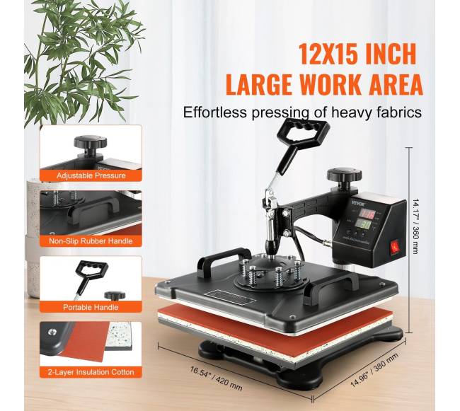 8 in 1 šilumos spaudimo presas 38x30cm3