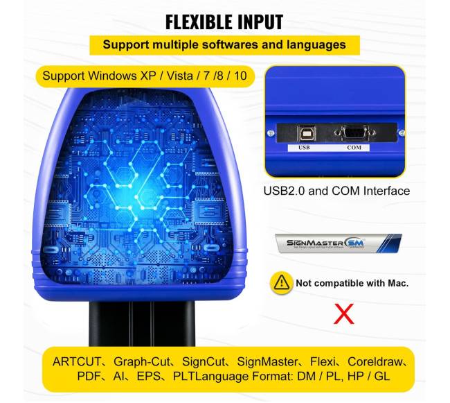 Vinilo pjaustymo mašina su stovu 870 mm4