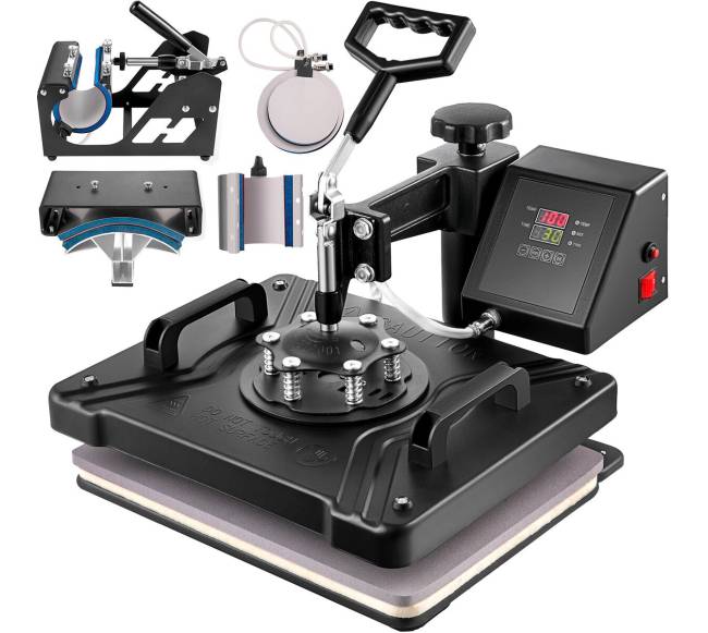 6 viename šilumos spaudimo mašina 38x30 cm0