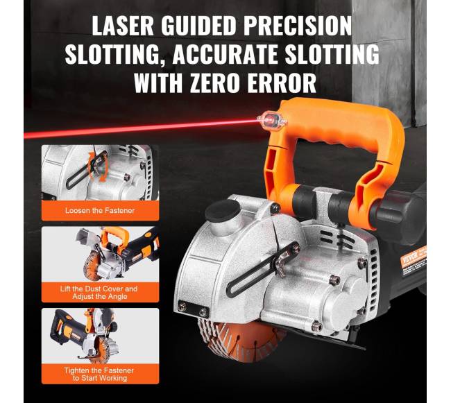 42 mm elektrinė sienų freza griovių pjovimo mašina 4800 W2