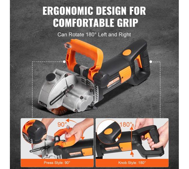 42 mm elektrinė sienų freza griovių pjovimo mašina 4800 W3