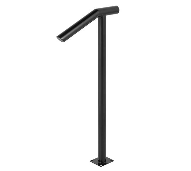 Apvalus metalinis turėklas laiptams lauke9