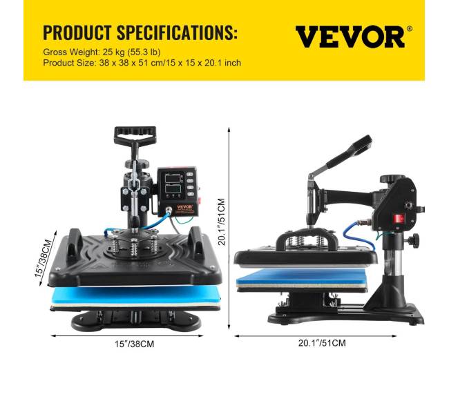 Šilumos presas 12x15 colių 10 viename6