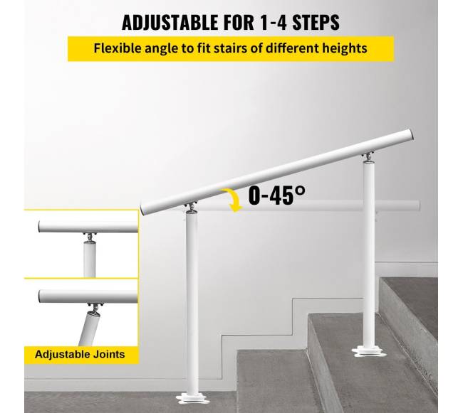 Lauko laiptų turėklai baltos spalvos2