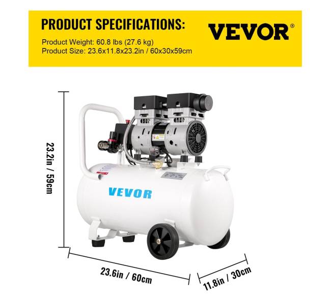 Oro kompresorius namų remontui 50L, 8 bar6