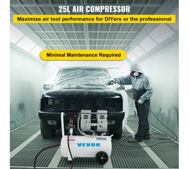 Nešiojamas oro kompresorius 25L, 115 PSI1