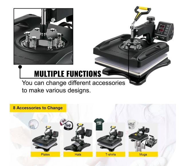 Šilumos presas 15 x 15 cm 8 į 1 su pasukimu5