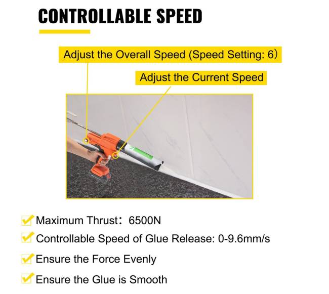 Vevor dešros pistoletas silikonui2