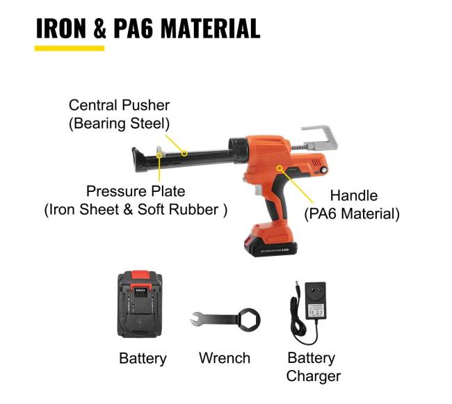 Vevor dešros pistoletas silikonui4