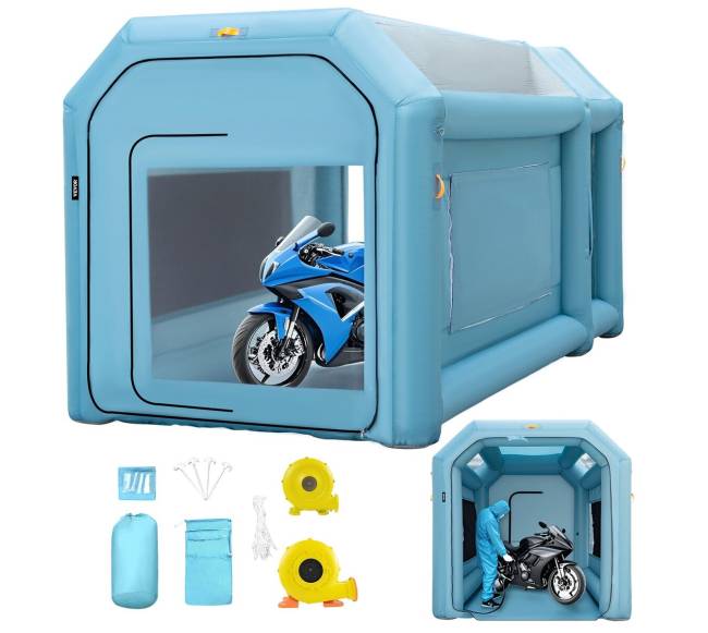 Pripučiama dažymo palapinė 4 m x 2,5 m0