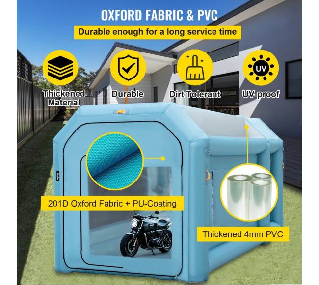 Pripučiama dažymo palapinė 4 m x 2,5 m2