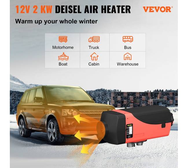 12V 2kW dyzelinis oro šildytuvas1