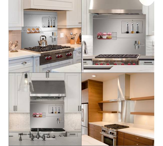 Nerūdijančio plieno sienelė su lentyna6