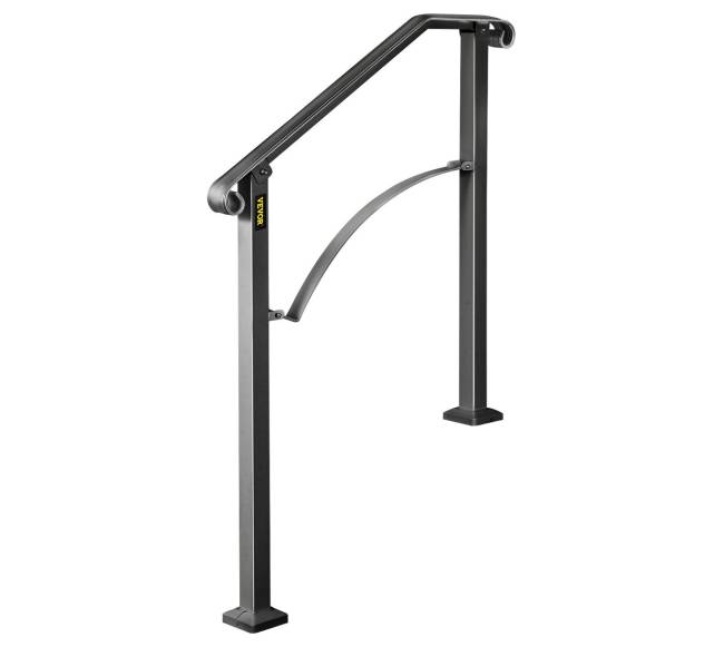 Juodos spalvos geležinis turėklas 2-3 laiptams9